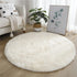 Round Fluffy Plush Carpet for Home Living Room Decor Thick Area Rugs Velvet Floor Mats